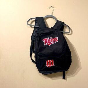 Unisex Black Major League Baseball MLB Licensed Minnesota Twins Backpack NEW NWT